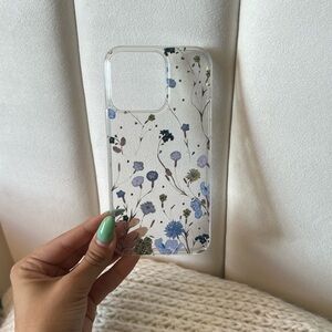Clear Flower iPhone 14 Pro Max Case